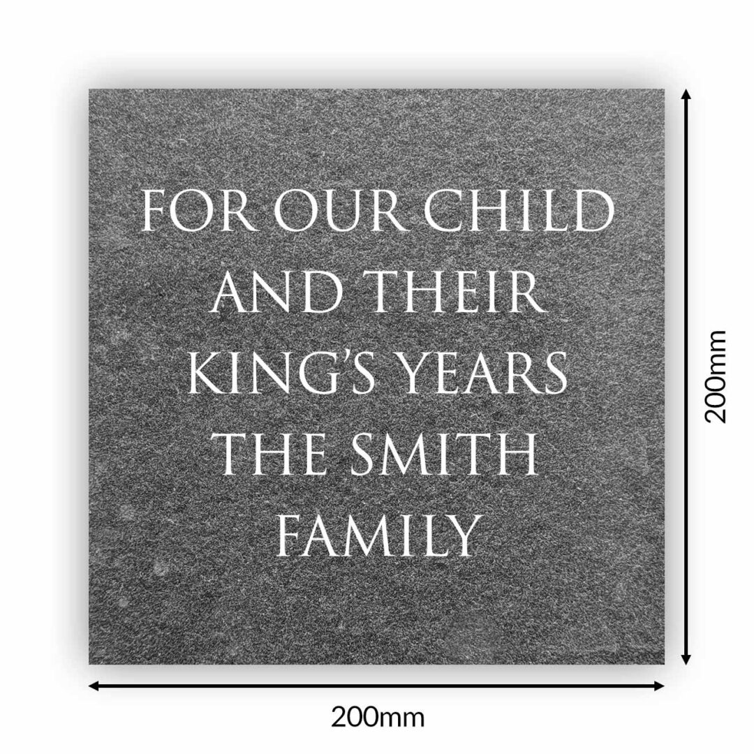Engraved Stone Block Option 1