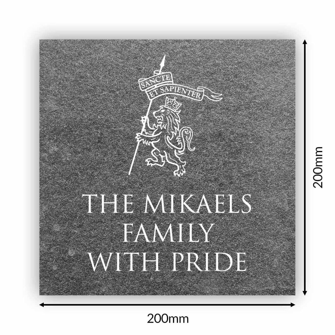 Engraved Stone Block Option 2