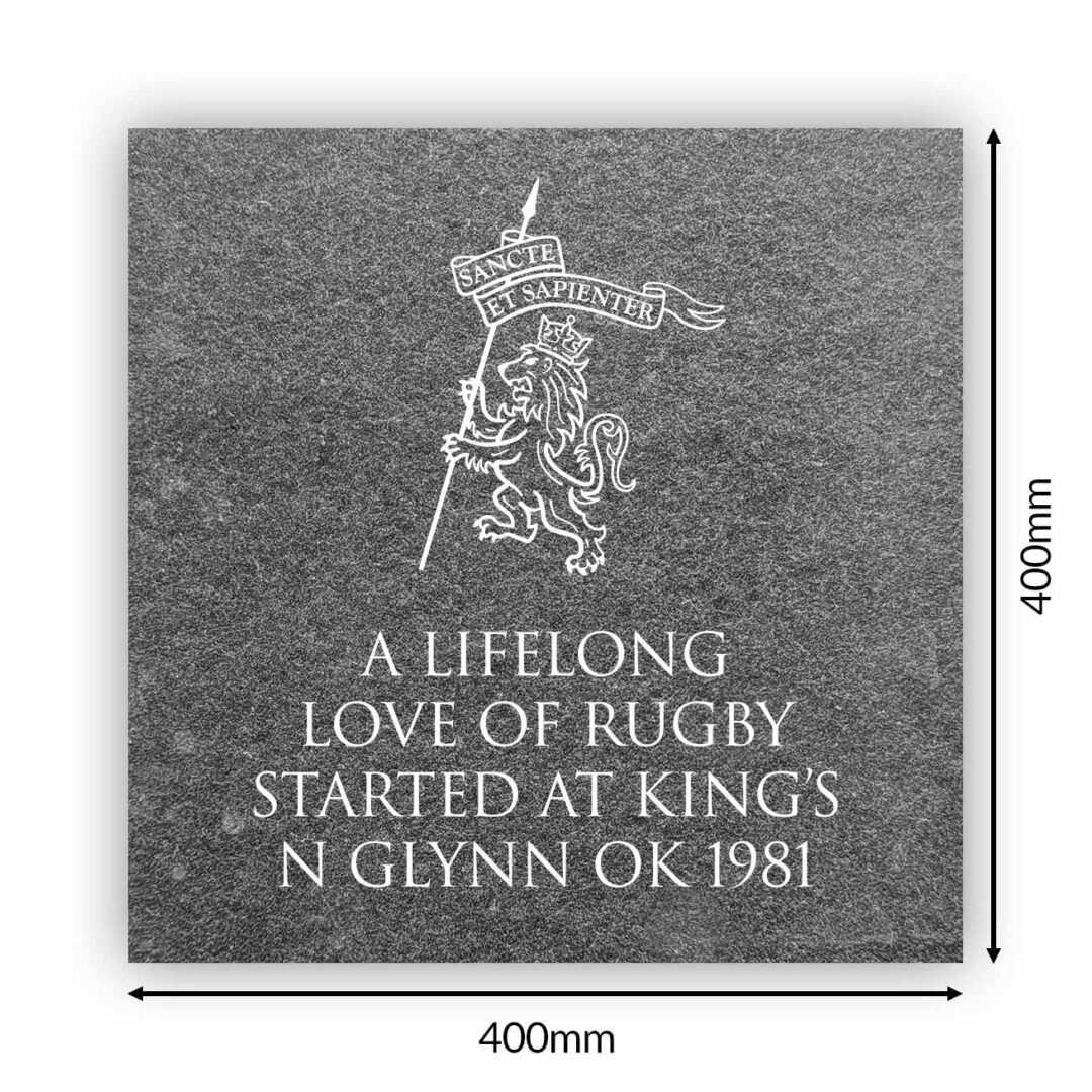 Engraved Stone Block Option 3